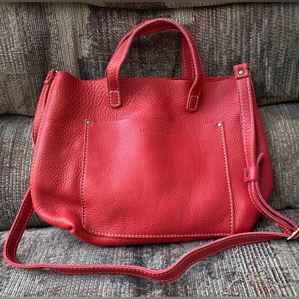 Portland Leather Goods Classic medium crossbody tote - Sugar